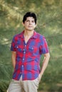 Fashionable Male In Nature