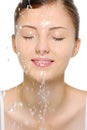 Female With A Drops Of Water O...