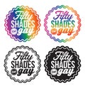 Fifty Shades of Gay Tshirt colour options