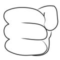Cartoon Fist Illustration Royalty Free Stock Photography - Image: 24531967