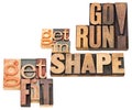 Fitness Concept In Wood Type