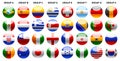 Flags world cup 2014