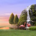 Flamingos Love