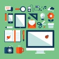 Flat Design Illustration Conc...