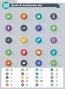 Flat E-book Icon Set