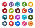 Flat Social Media Icons For Li...