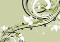 Floral design elements abstract illustration for Royalty Free Stock Photography