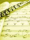 Flute Music Instrument And Score