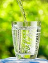Glass Of Water On Nature Backg...