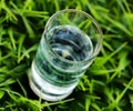 Glass Of Water On Nature Backg...