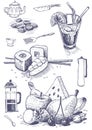 Food And Kitchen Utensils