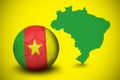 Football in cameroon colours