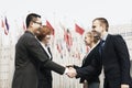 Four Smiling Business People M...
