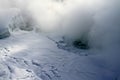 Frozen Niagara Falls in winter