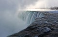 Frozen Niagara Falls in winter season