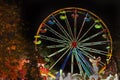 Funfair Ferris Wheel At Night