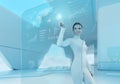 Future Technology. Girl Press ...