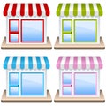 Generic Shop Building Icon Set