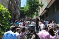 Gezi park protests in istanbul turkey june turkish protestors clash police under excessive use of violence and tear gas a Royalty Free Stock Photo