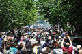 Gezi park protests in istanbul turkey june turkish protestors clash police under excessive use of violence and tear gas a Stock Photo