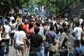 Gezi park protests in istanbul turkey june turkish protestors clash police under excessive use of violence and tear gas a Royalty Free Stock Photography