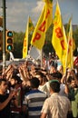 Gezi park protests in istanbul turkey june turkish protestors clash police under excessive use of violence and tear gas a Stock Image