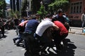 Gezi park protests in istanbul turkey june turkish protestors clash police under excessive use of violence and tear gas a Royalty Free Stock Photography