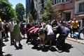 Gezi park protests in istanbul turkey june turkish protestors clash police under excessive use of violence and tear gas a Royalty Free Stock Photo