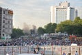 Gezi park protests in istanbul turkey june turkish protestors clash police under excessive use of violence and tear gas a Stock Images