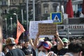 Gezi park protests in istanbul turkey june turkish protestors clash police under excessive use of violence and tear gas a Stock Images