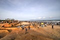 Ghanaians on the Beach for the May 1st, Labour Day Holiday