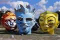 Giant heads (Fifa World Cup 1998 in France).