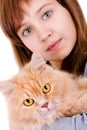 Girl With A Cat