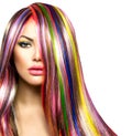Girl With Colorful Dyed Hair