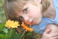 Girl With Flowers
