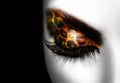 Girl With Holiday Leopard Makeup