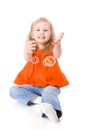 Girl Playing Bubbles