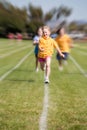 Girl Winning Sports Race