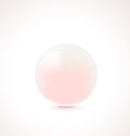 Glossy Pearl Object On White