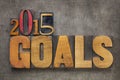 2015 goals in wood type