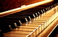 Golden Piano Keys