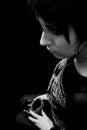 Goth Woman With Pagan Object