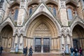 The gothic Westminster Abbey church in London, UK