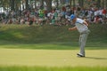 Graeme McDowell makes a putt at Ryder Cup