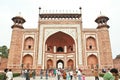 The great gate to the Taj Mahal, Agra,India. Stock Images