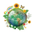 Green Nature Earth Icon
