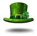 Green Shamrock Top Hat