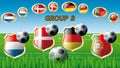 Group B - Netherlands, Denmark, Germany, Portugal
