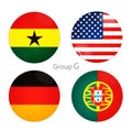 Group G -USA, Ghana, Germany, Portugal