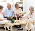 Group Of Mature People Playing...